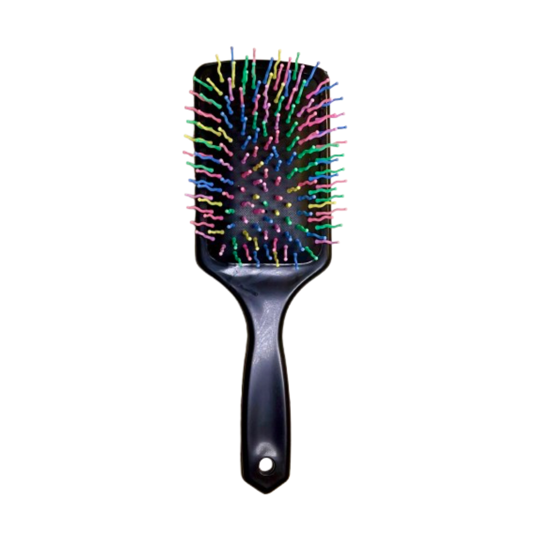 CEPILLO PARA CABELLO CON CERDAS COLORIDAS