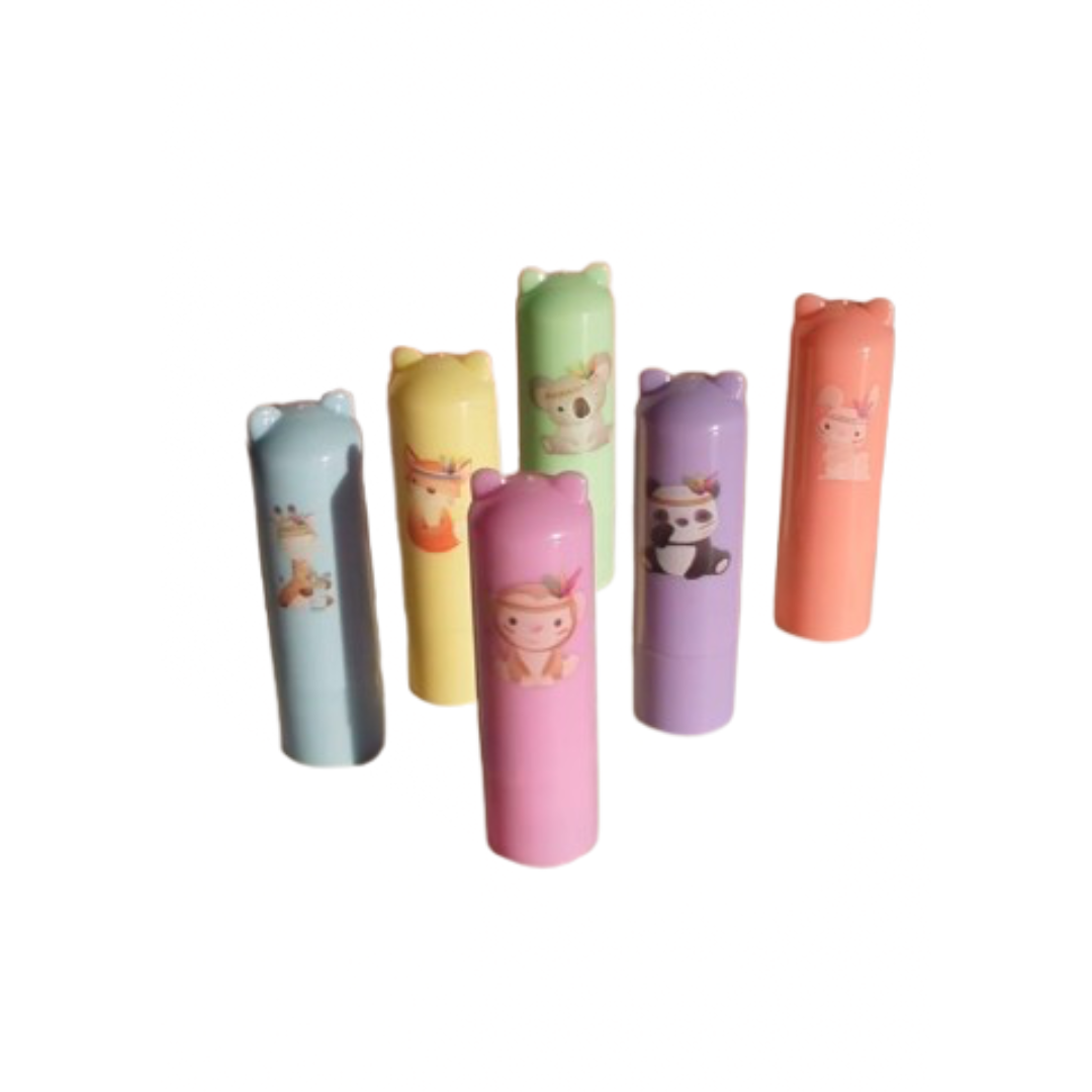 BÁLSAMO HIDRATANTE FRUTAL CON DISEÑOS DE ANIMALITOS