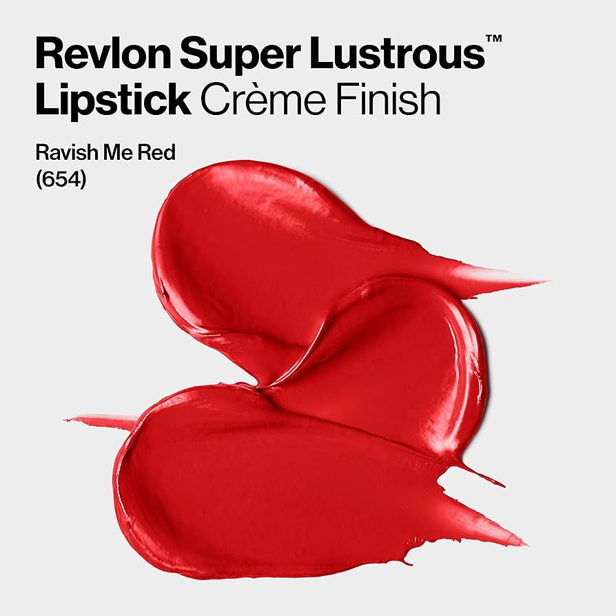 LABIAL Revlon Super Lustrous Lipstick Tono 654 Ravish me red