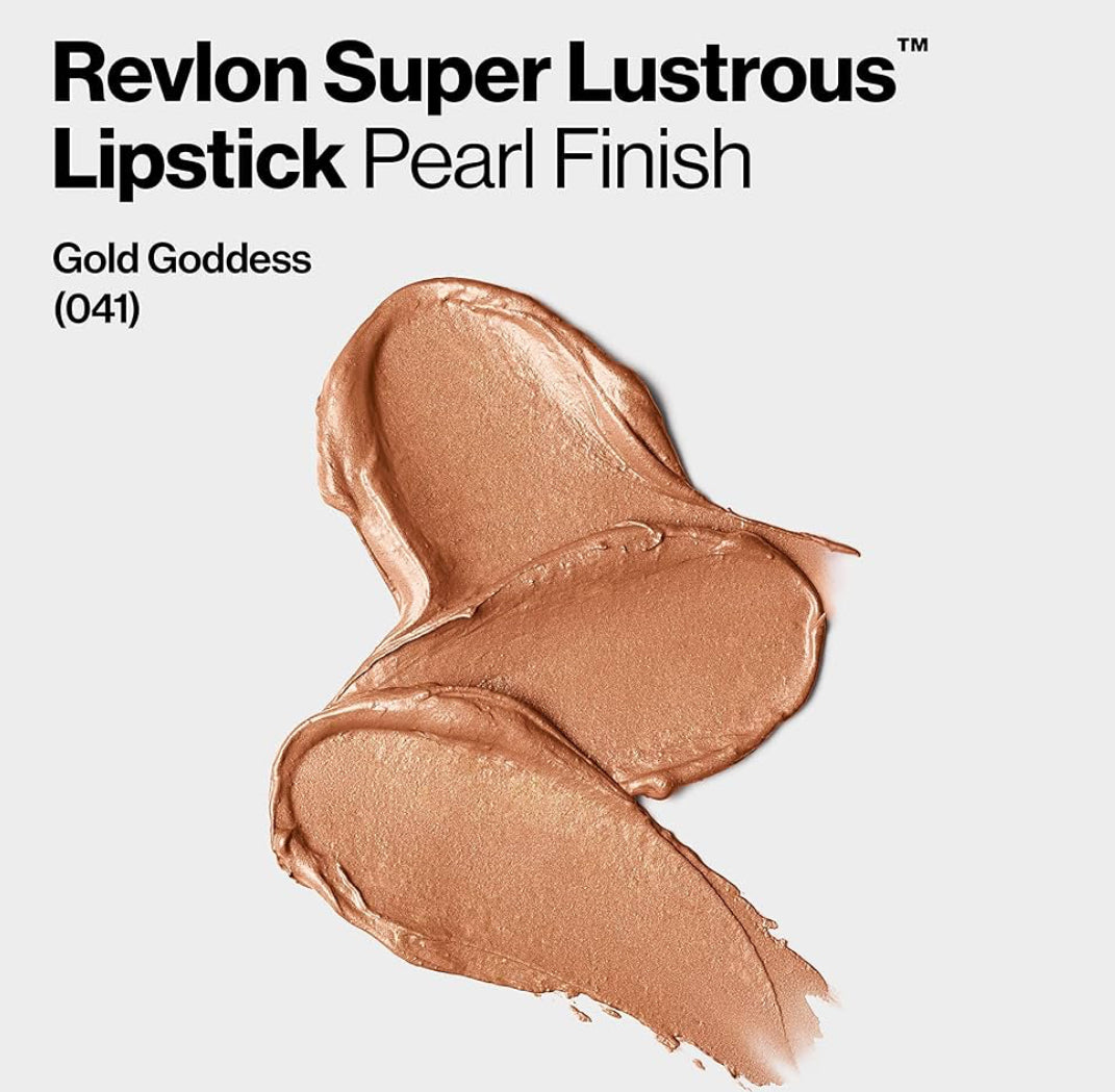 LABIAL Revlon Super Lustrous Lipstick Tono 041 gold goddness