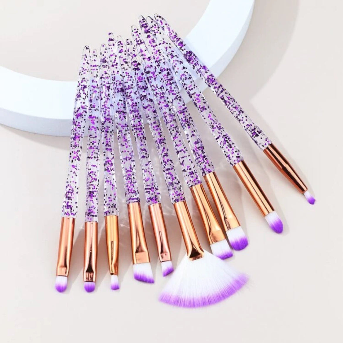 SET DE BROCHAS PARA OJOS VIOLETA