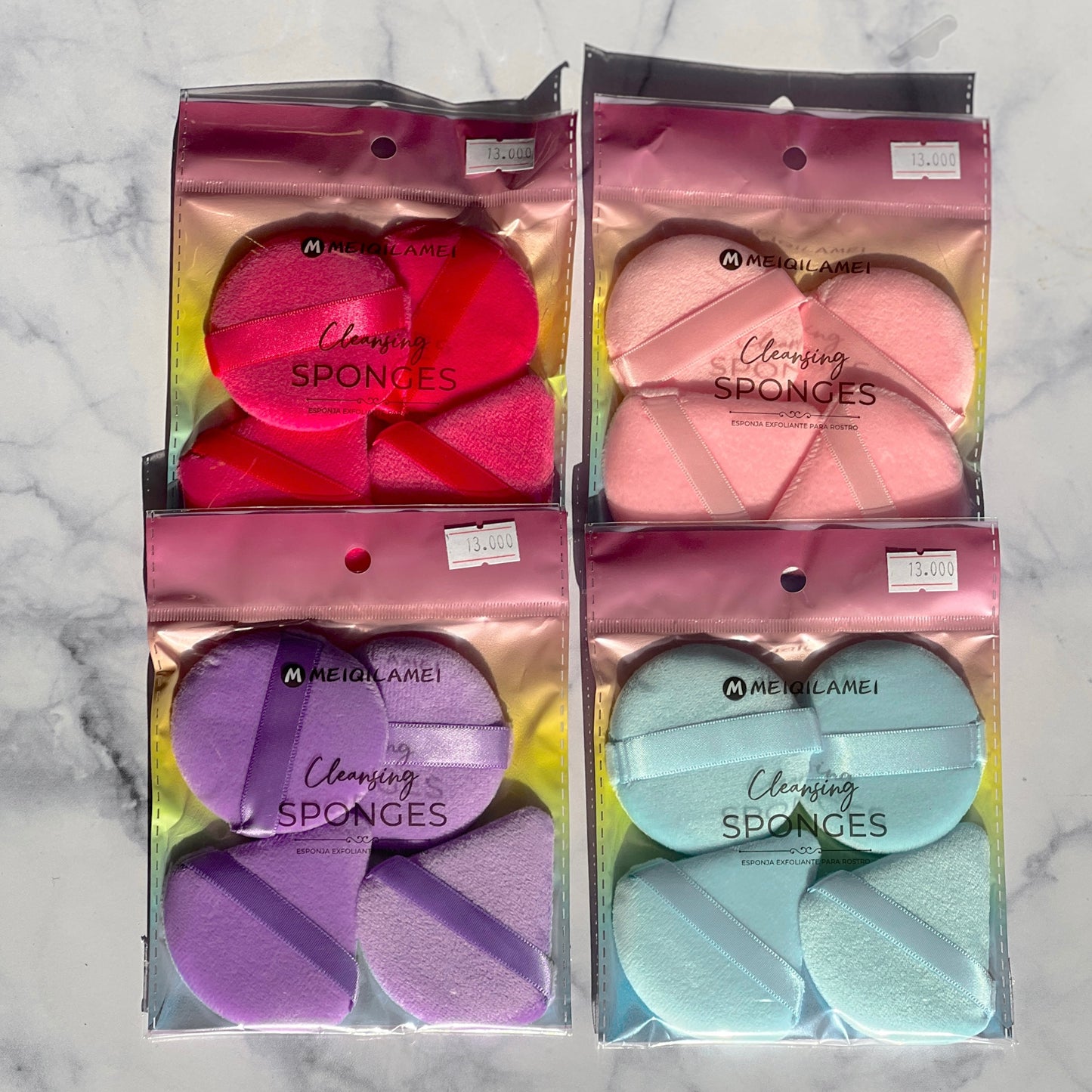 SET DE 4 ESPONJAS PARA POLVO