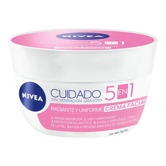 CREMA FACIAL CUIDADO TONO NATURAL DE NÍVEA 100ml