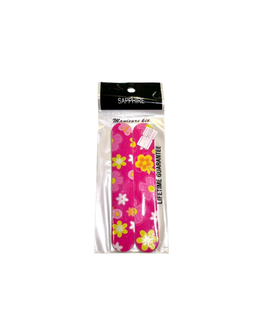 SET DE LIMAS DE UÑAS CON DISEÑO FLOREADO